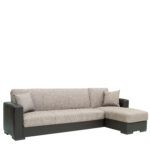 Καναπές Κρεβάτι Γωνιακός ArteLibre JOSE Μπεζ/Καφέ PU 270x150x86cm-AR14210001 - Image 2
