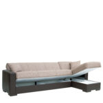 Καναπές Κρεβάτι Γωνιακός ArteLibre JOSE Μπεζ/Καφέ PU 270x150x86cm-AR14210001 - Image 3