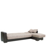 Καναπές Κρεβάτι Γωνιακός ArteLibre JOSE Μπεζ/Καφέ PU 270x150x86cm-AR14210001 - Image 4