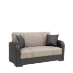 Καναπές Κρεβάτι Διθέσιος ArteLibre MARTINI Καφέ PU 154x84x84cm-AR14210016 - Image 2