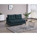 Καναπές Κρεβάτι Διθέσιος ArteLibre GAEL Μπλε/Μαύρο 150x91x90cm-AR14210220 - Image 5