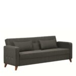 Καναπές Κρεβάτι Τριθέσιος ArteLibre GABRIEL 3S Γκρι 216x79x81cm-AR14210224