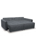 Καναπές Κρεβάτι Τριθέσιος ArteLibre SHELBY Γκρι 215x110x90cm-AR14210253 - Image 4