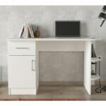 Γραφείο ArteLibre Gavdos Λευκό 120x52x75cm-AR14410019 - Image 4