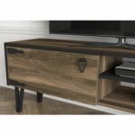 Έπιπλο Τηλεόρασης ArteLibre Thira Σκούρο Καφέ 180x30x49cm-AR14410045 - Image 4