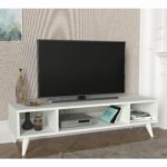Έπιπλο Τηλεόρασης ArteLibre Samos Λευκό 120x35x40cm-AR14410049 - Image 2