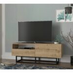 Έπιπλο Τηλεόρασης ArteLibre Ios Φυσικό 120x37x46cm-AR14410051 - Image 2