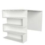 Γραφείο ArteLibre CLEORA Λευκό Μοριοσανίδα/Μελαμίνη 120x60x74cm-AR14410271 - Image 2