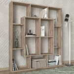 Βιβλιοθήκη ArteLibre NISIROS Cordoba Μοριοσανίδα/Μελαμίνη 136x22x136cm-AR14410279 - Image 4