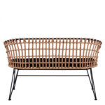 Καναπές Κήπου ArteLibre ARVENIUS Φυσικό/Μαύρο Rattan 124x57x77cm-AR14510064 - Image 3