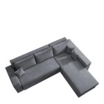 Καναπές Γωνιακός ArteLibre Αναστρέψιμος CAHABON Γκρι 280x210x79cm-AR14560020 - Image 2