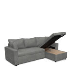 Καναπές Γωνιακός ArteLibre Αναστρέψιμος ULUA Γκρι 225x148x81cm-AR14560033 - Image 2