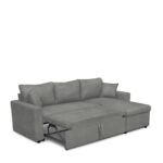 Καναπές Γωνιακός ArteLibre Αναστρέψιμος ULUA Γκρι 225x148x81cm-AR14560033 - Image 3