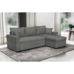 Καναπές Γωνιακός ArteLibre Αναστρέψιμος ULUA Γκρι 225x148x81cm-AR14560033 - Image 4