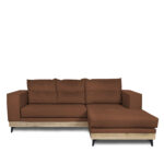 Καναπές Γωνιακός ArteLibre CALLIOPE Αναστρέψιμος Καφέ 250x184x100cm-AR14560049
