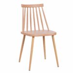 Καρέκλα ArteLibre CYGNET Cappuccino PP/Μέταλλο 42x46x80cm-AR14600003