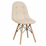 Καρέκλα ArteLibre PEEP Μπεζ PVC/Ξύλο 44x52.5x84cm-AR14600006