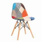 Καρέκλα ArteLibre KEET Patchwork Ύφασμα/Ξύλο 47x53x82cm-AR14600009 - Image 2