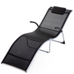 Ξαπλώστρα ArteLibre LAUCALA Γκρι Μέταλλο/Ύφασμα 180x54x66cm-AR14660051