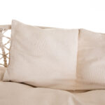 Κούνια ArteLibre Με Μαξιλάρι CORSICA Λευκό Polycotton/Μέταλλο 67x44cm-AR14660068 - Image 2