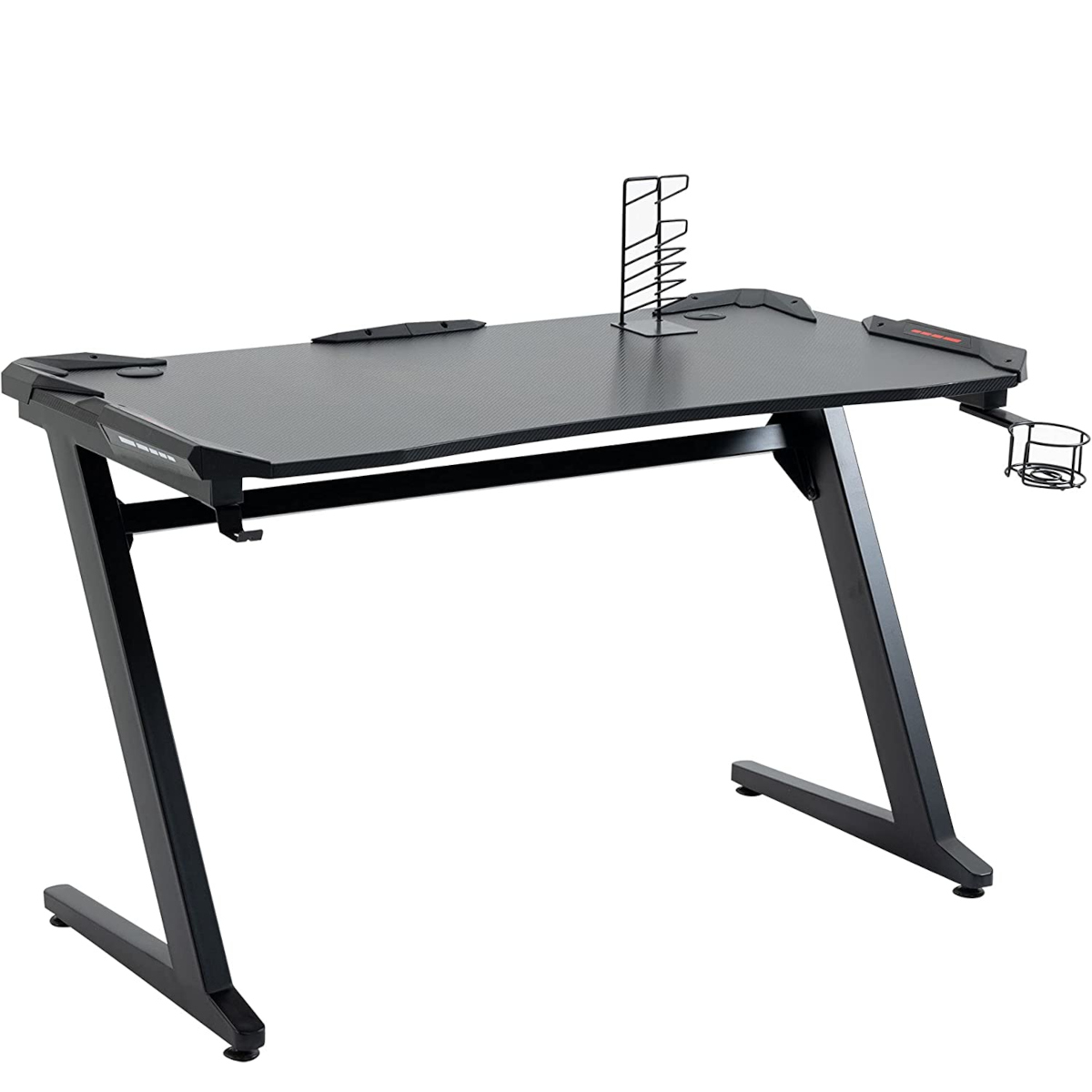 14760004-2 Γραφείο Gaming ArteLibre LEIA Μαύρο Ξύλο/Μέταλλο 120x65x75cm-AR14760004 - Image 1