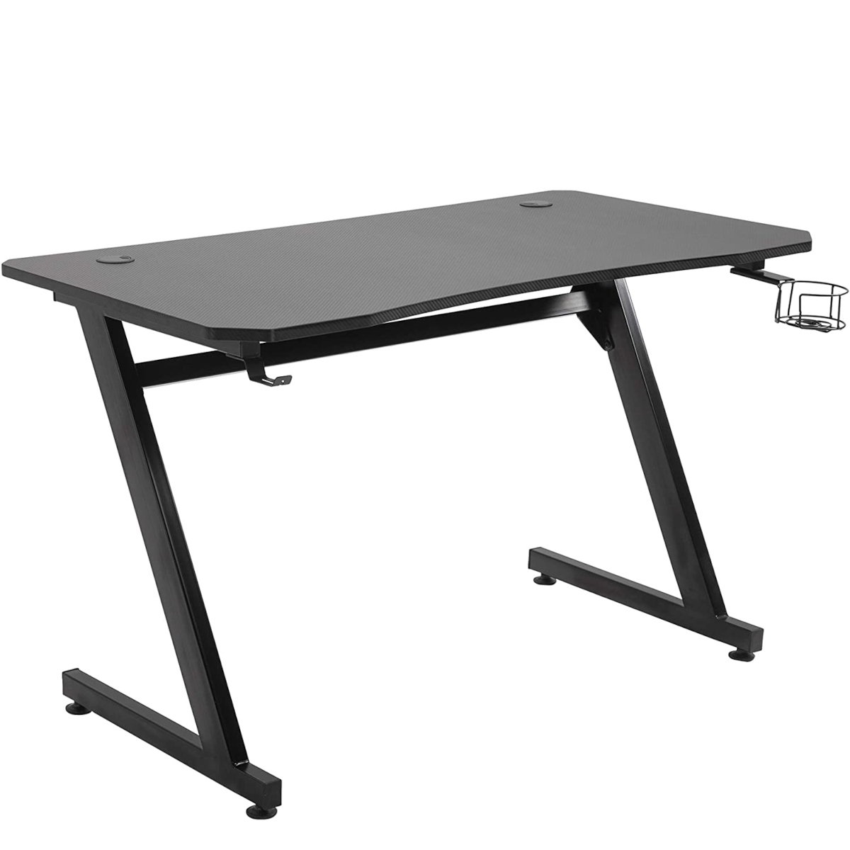 14760007-4 Γραφείο Gaming ArteLibre ORGANA Μαύρο Ξύλο/Μέταλλο 120x65x75cm-AR14760007 - Image 1