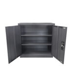 Ντουλάπι ArteLibre DUILIN Σκούρο Γκρι Μέταλλο 90x40x90cm-AR14800004 - Image 2