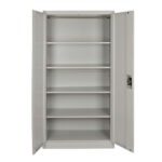 Φοριαμός ArteLibre DURIN Ανοιχτό Γκρι Μέταλλο 90x45x180cm-AR14800005 - Image 3