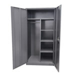 Ντουλάπα ArteLibre DWALIN Σκούρο Γκρι Μέταλλο 90x45x180cm-AR14800008 - Image 4