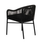 Πολυθρόνα Κήπου ArteLibre KAGERA Μαύρο Αλουμίνιο/Rattan 45x42x84cm-AR14840003 - Image 5