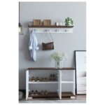 Έπιπλο Εισόδου ArteLibre FURAHA Καρυδί Μοριοσανίδα 90x33x52.2cm-AR14870004 - Image 3