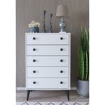Συρταριέρα ArteLibre AMARI Λευκό Μοριοσανίδα 72x43x114cm-AR14870045 - Image 2