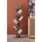 Βιβλιοθήκη ArteLibre AZIZI Καρυδί Μοριοσανίδα 35x19.5x130cm-AR14870084 - Image 2
