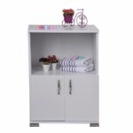 Ντουλάπι ArteLibre ISLANDE Λευκό Μοριοσανίδα 60x45x84.5cm-AR14870192 - Image 4