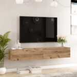 Έπιπλο Τηλεόρασης ArteLibre KENT Πεύκο Μοριοσανίδα 180x31.6x29.6cm-AR15350031 - Image 2