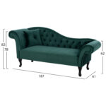 ΑΝΑΚΛΙΝΔΡΟ T.CHESTERFIELD NIOVI HM3007.03 ΚΥΠΑΡΙΣΣΙ ΒΕΛΟΥΔΟ-ΜΑΥΡΑ ΠΟΔΙΑ 187x61x82Υεκ - Image 2
