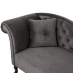 ΑΝΑΚΛΙΝΔΡΟ T.CHESTERFIELD ΓΚΡΙ ΒΕΛΟΥΔΟ NIOVI HM3007.10 ΑΡ.ΜΠΡΑΤΣO 189x61x84Yεκ. - Image 5