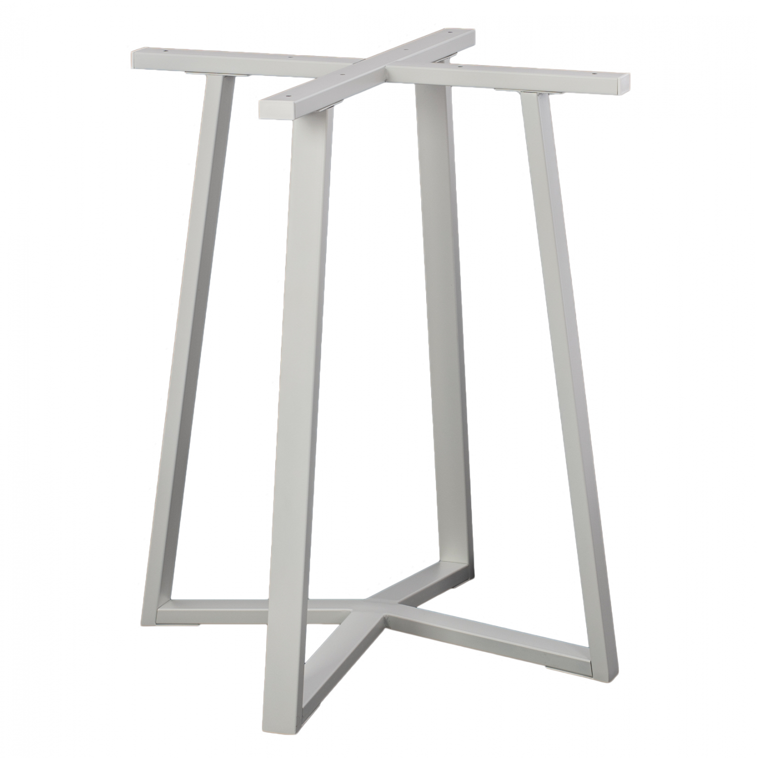 basi-trapezioy-leyki-metalliki-hm47002-6 ΒΑΣΗ ΤΡΑΠΕΖΙΟΥ ΛΕΥΚΗ ΜΕΤΑΛΛΙΚΗ HM470.02 60x60x72 εκ. - Image 1