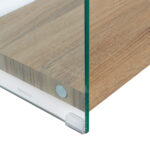 ΒΙΒΛΙΟΘΗΚΗ ΑΠΟ ΓΥΑΛΙ ΚΑΙ ΡΑΦΙΑ ZAHI ΑΠΟ MDF 76X30X165Υεκ.HM8092 - Image 3