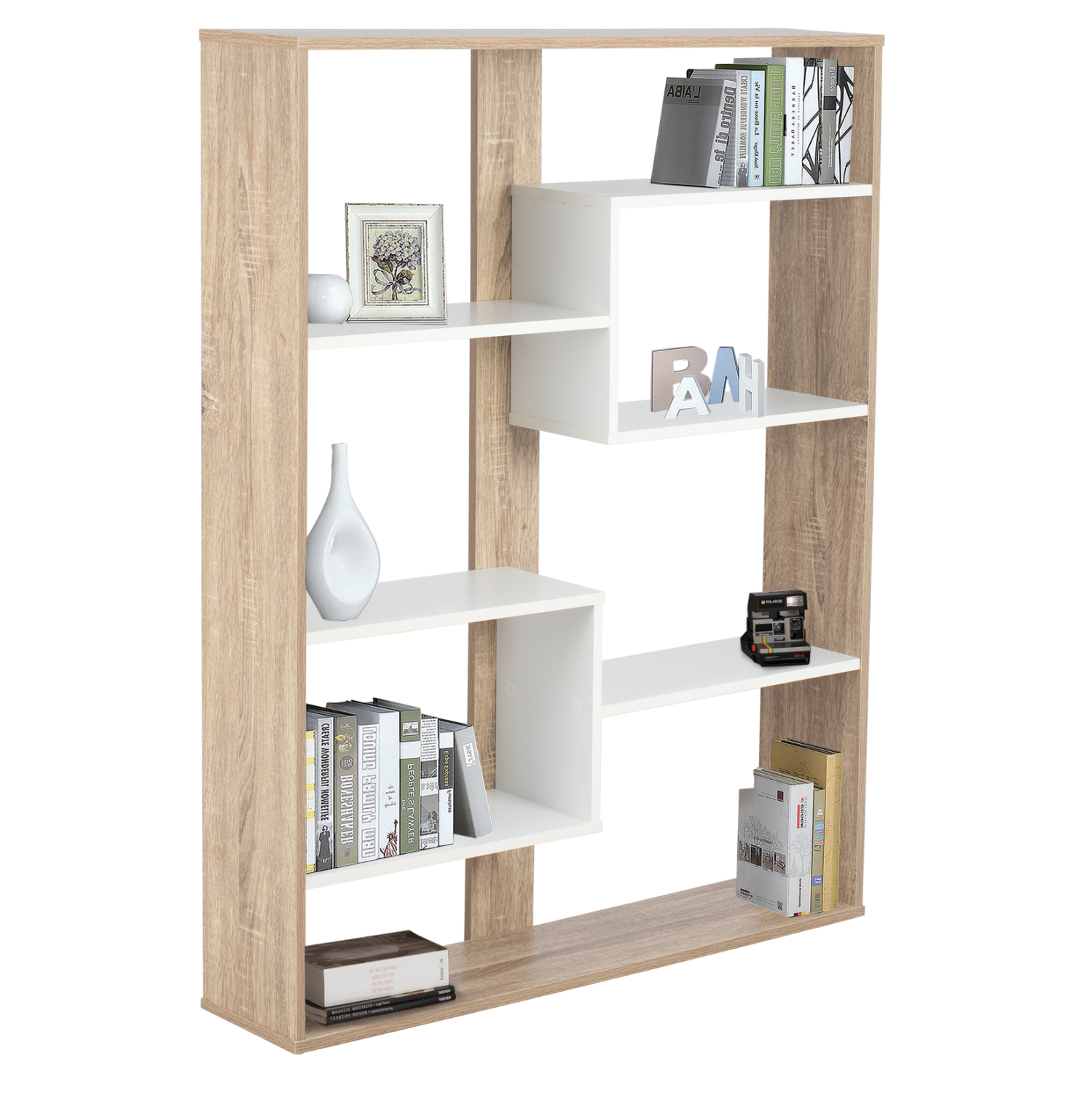 bibliothiki-fb9877201-100ch21ch1245-leyk ΒΙΒΛΙΟΘΗΚΗ MARCELINE HM8772.01 100Χ21Χ124,5 ΛΕΥΚΟ - Image 1