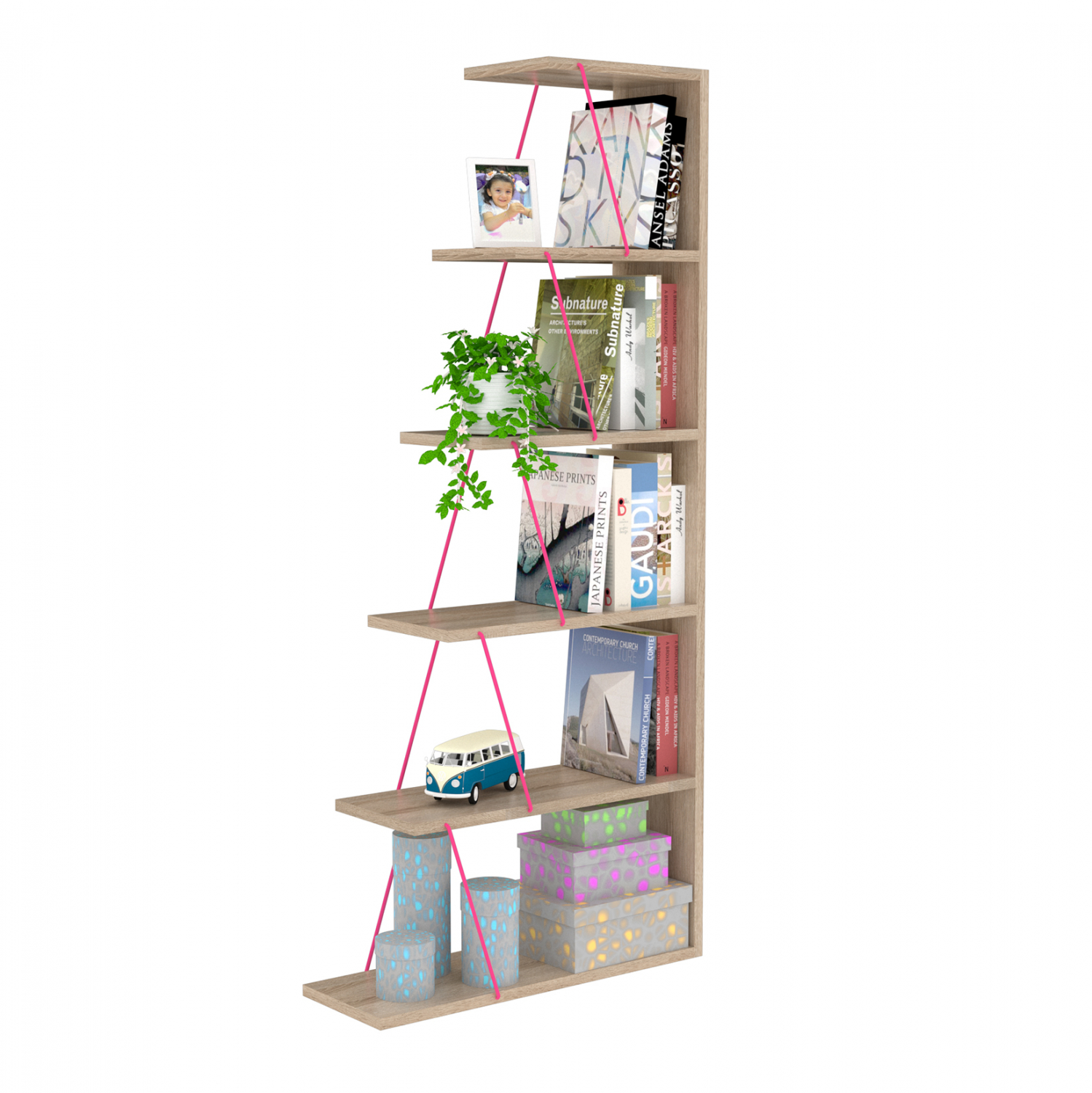 bibliothiki-se-chroma-sonama-foyxia-fb92 ΒΙΒΛΙΟΘΗΚΗ MINI TARS ΣΕ ΧΡΩΜΑ SONAMA-ΦΟΥΞΙΑ HM2241.04 - Image 1