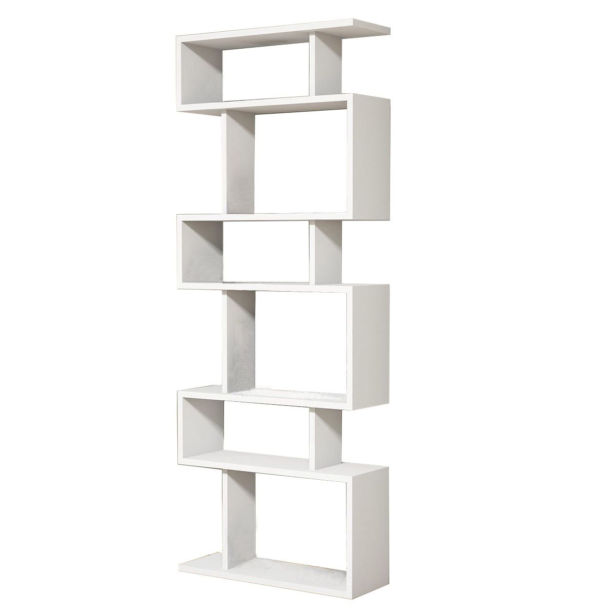 bibliothiki-tablero-leuko-60x20x156cm-im Βιβλιοθήκη ArteLibre OSMOND Λευκό Μοριοσανίδα/Μελαμίνη 60x20x157cm-AR14410009 - Image 1