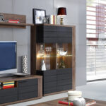 ΒΙΤΡΙΝΑ ΜΕΛΑΜΙΝΗΣ RYKER HM8854 ΚΑΡΥΔΙ ΓΚΡΙ 101,8x41,6x155,5 εκ. - Image 2