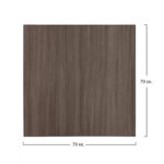 ΕΠΙΦΑΝΕΙΑ ΤΡΑΠΕΖΙΟΥ ΑΠΟ MDF 70Χ70 εκ. HM8438.01 ΣΤΑΧΤΙ ΜΑΥΡΟ - Image 2