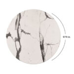 ΕΠΙΦΑΝΕΙΑ ΤΡΑΠΕΖΙΟΥ Φ70Χ2.5εκ. WERZALIT MARBLE WHITE-GREY 5657 HM5228.11 - Image 2