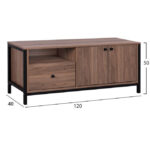 ΕΠΙΠΛΟ ΤΗΛΕΟΡΑΣΗΣ BENNETT HM2328 ΣΕ ΦΥΣΙΚΗ ΑΠΟΧΡΩΣΗ 120Χ40Χ50Y εκ. - Image 2