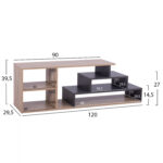 ΕΠΙΠΛΟ TV HUGH HM8764.02 120X29.5X39.5Y εκ. SONAMA ΓΚΡΙ - Image 2