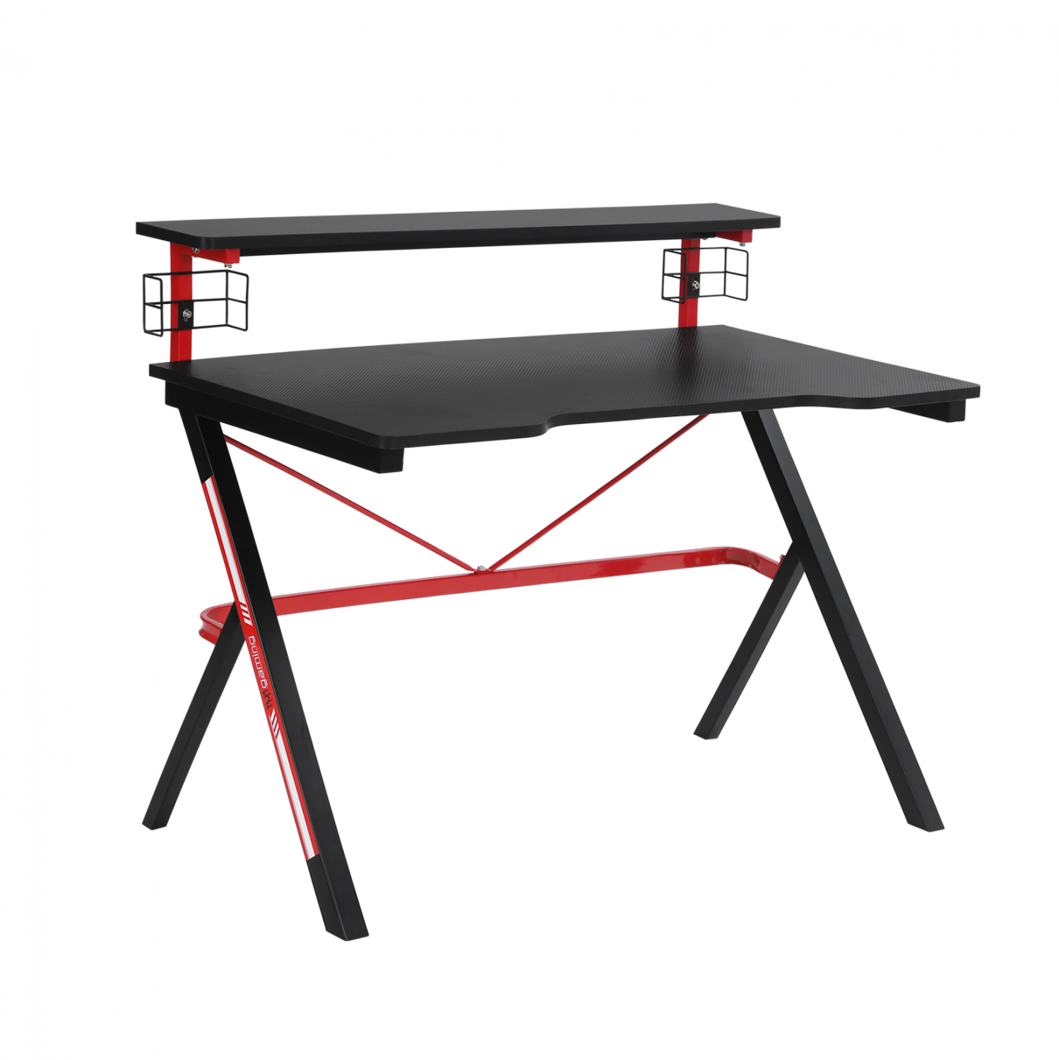 grafeio-gaming-pro-120x60x73-garbon-epif ΓΡΑΦΕΙΟ GAMING PRO UNITY 120x60x73 GARBON ΕΠΙΦΑΝΕΙΑ & ΜΑΥΡΟ ΜΕΤΑΛΛΙΚΟ ΣΚΕΛΕΤΟ HM8713 - Image 1