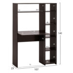 ΓΡΑΦΕΙΟ ΜΕ ΒΙΒΛΙΟΘΗΚΗ JANYN HM2290.01 ΒΕΓΓΕ 107x23-45x141Υ εκ. - Image 2