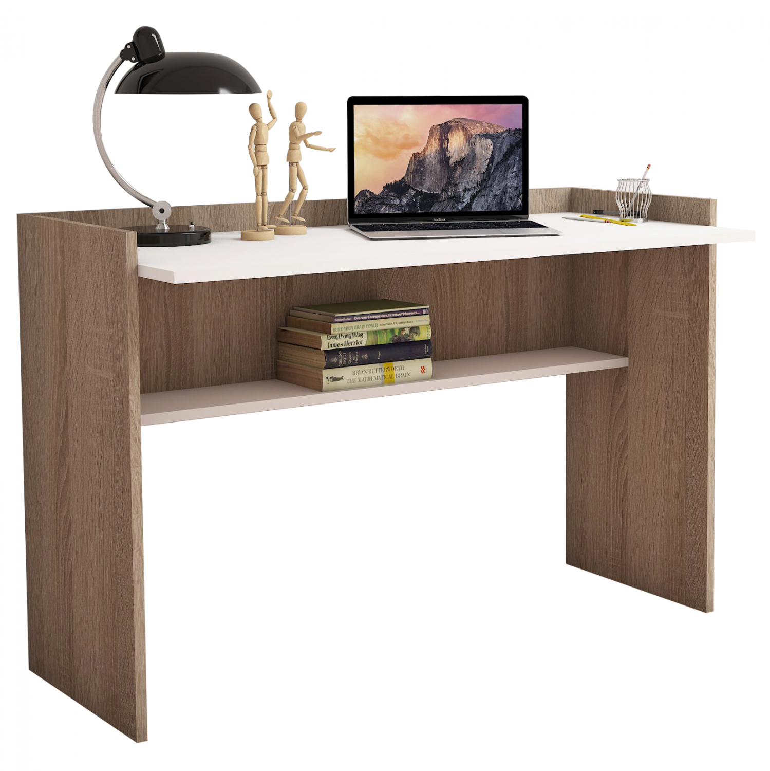 grafeio-sonama-leyko-fb9922702-118x41x82 ΓΡΑΦΕΙΟ SONAMA ΛΕΥΚΟ HM9227.02 118x58x80 εκ. - Image 1
